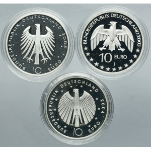 Lot, Germany, 10 Euro (3 pcs.)