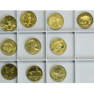 Zestaw, 2 złote GOLD NORDIC 1996-2002 (10 szt.)