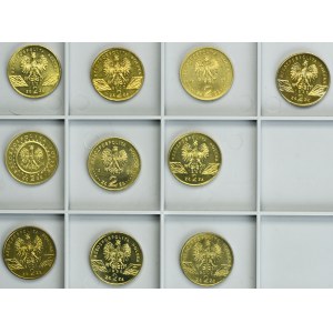 Zestaw, 2 złote GOLD NORDIC 1996-2002 (10 szt.)