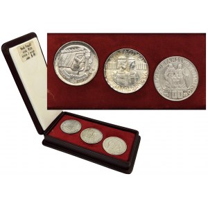 Zestaw, Mieszko i Dąbrówka 100 złotych 1966 - próby oraz obiegowa (3 szt.)