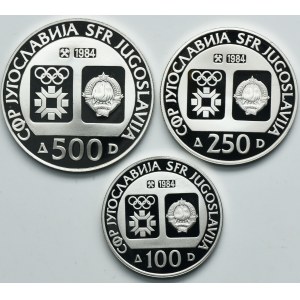 Lot, Yugoslavia, 100-500 Dinara (3 pcs.)