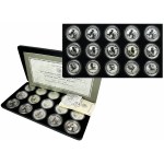 Lot, Australia, Elizabeth II, 1 Dollar Perth 1996-1998 - Kookaburra (15 pcs.)