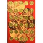 Zestaw, 2 złote NORDIC GOLD kompletny album monet z lat 1995-2014 (260 szt.)