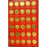 Zestaw, 2 złote NORDIC GOLD kompletny album monet z lat 1995-2014 (260 szt.)