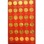 Zestaw, 2 złote NORDIC GOLD kompletny album monet z lat 1995-2014 (260 szt.)