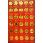 Zestaw, 2 złote NORDIC GOLD kompletny album monet z lat 1995-2014 (260 szt.)