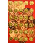 Zestaw, 2 złote NORDIC GOLD kompletny album monet z lat 1995-2014 (260 szt.)