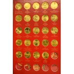 Zestaw, 2 złote NORDIC GOLD kompletny album monet z lat 1995-2014 (260 szt.)