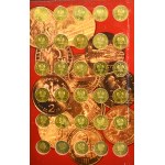 Zestaw, 2 złote NORDIC GOLD kompletny album monet z lat 1995-2014 (260 szt.)