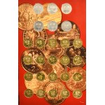 Zestaw, 2 złote NORDIC GOLD kompletny album monet z lat 1995-2014 (260 szt.)