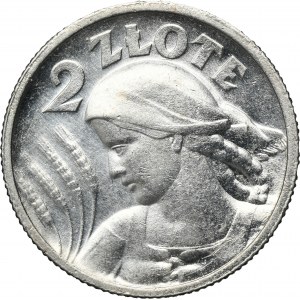 Kobieta i kłosy, 2 złote Paryż 1924