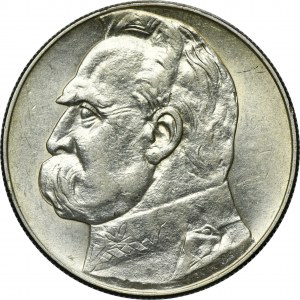 Piłsudski, 10 złotych 1938