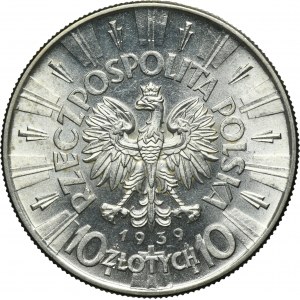 Piłsudski, 10 złotych 1939