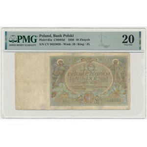 10 złotych 1926 - Ser.CV. - PMG 20