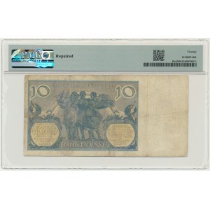 10 złotych 1926 - Ser.CV. - PMG 20