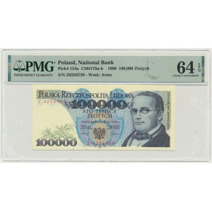 100.000 złotych 1990 - Z - PMG 64 EPQ