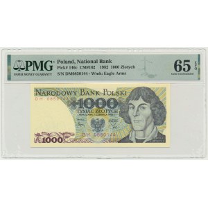 1.000 złotych 1982 - DM - PMG 65 EPQ