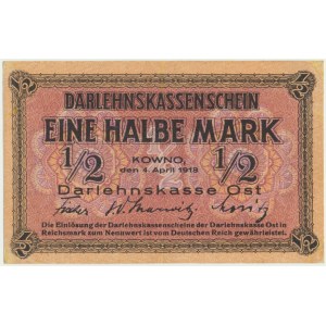 Kowno, 1/2 Mark 1918 - C -