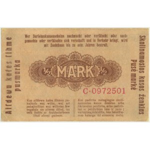 Kowno, 1/2 Mark 1918 - C -