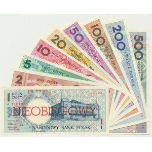 Komplet Miasta Polski z nadrukiem NIEOBIEGOWY (9szt.) - różne serie