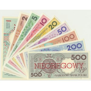 Komplet Miasta Polski z nadrukiem NIEOBIEGOWY (9szt.) - różne serie