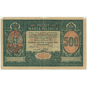 500 marek 1919 - Dyrekcja - FAŁSZERSTWO Z EPOKI