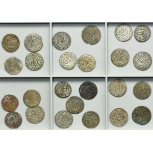Lot, Riga under Sweden and Livonia under Sweden, Gustav II Adolf, Christina and Karl X, Schilling (25 pcs.)
