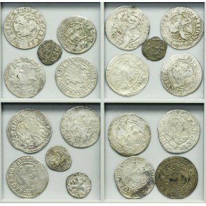 Lot, Ladislaus III of Varna, John I Albert, Alexander Jagiellon and Sigismund I the Old, Denarius and Halfgroschen (19 pcs.)