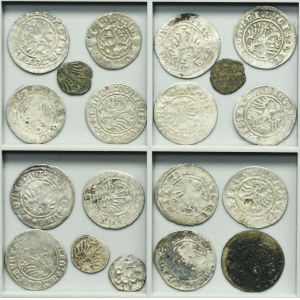 Lot, Ladislaus III of Varna, John I Albert, Alexander Jagiellon and Sigismund I the Old, Denarius and Halfgroschen (19 pcs.)