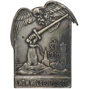 Commemorative Badge of Lviv Free Poland 5/XI 1916