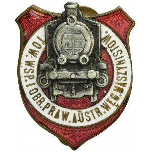 Commemorative badge of the Society for Cooperation and Legal Defense of Austrian and Hungarian Machinists