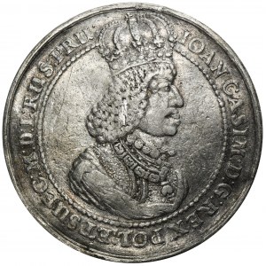 John II Casimir, Majestic donative in silver Danzig undated - EXTREMELY RARE