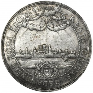 John II Casimir, Majestic donative in silver Danzig undated - EXTREMELY RARE