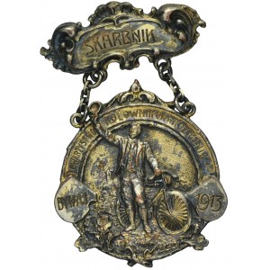 Badge of the treasurer of the Koźmin Society of Wheelwrights 1913 - RARE