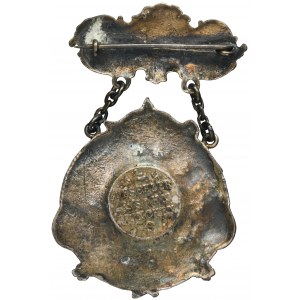 Badge of the treasurer of the Koźmin Society of Wheelwrights 1913 - RARE