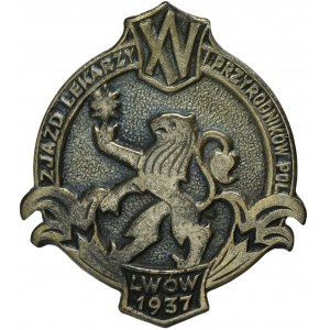 Gedenkabzeichen des XV. Kongresses der polnischen Ärzte und Naturforscher Lviv 1937