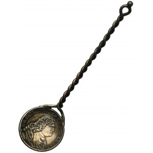 Spoon made from 1/6 of a thaler of Augustus III Sas