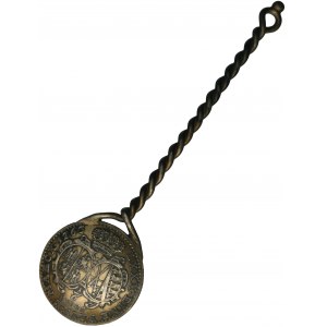 Spoon made from 1/6 of a thaler of Augustus III Sas