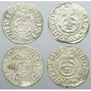 Lot, Germany, Duchy of Pfalz-Veldenz, Georg Johann I, 2 Kreuzer (4 pcs.)