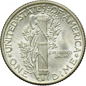 USA, 1 Dime Philadelphia 1939 - Mercury