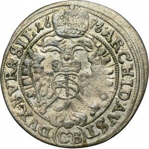 Silesia, Habsburg rule, Leopold I, 3 Kreuzer Brieg 1696 CB - UNLISTED