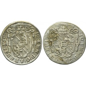 Lot, Austria, Archbishopric of Salzburg, Johann Ernst von Thun, 2 Kreuzer (2 pcs.)