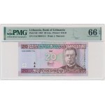 Lithuania, 20 Litu 1997 - EAC 0000114 - PMG 66 EPQ - low number