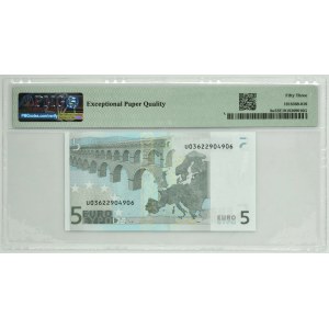 France, 5 Euro 2002 - PMG 53 EPQ