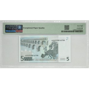 France, 5 Euro 2002 - PMG 68 EPQ