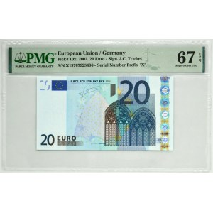 Germany, 20 Euro 2002 - PMG 67 EPQ