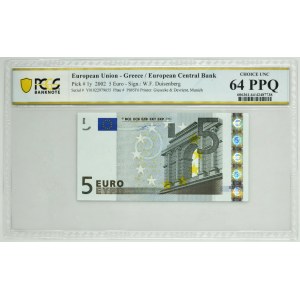 Greece, 5 Euro 2002 - PCGS 64 PPQ