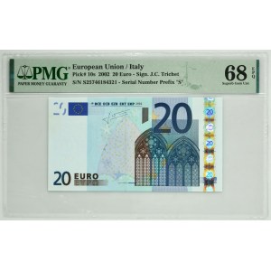 Italy, 20 Euro 2002 - PMG 68 EPQ