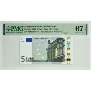 Netherlands, 5 Euro 2002 - PMG 67 EPQ