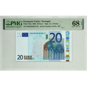 Portugal, 20 Euro 2002 - PMG 68 EPQ